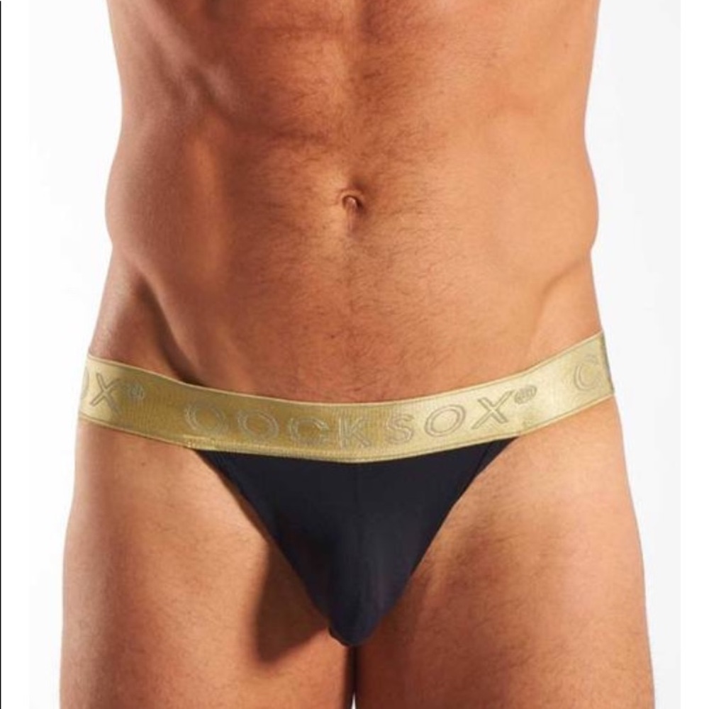 My CockSox jock has an enhancing pouch - Gold Shimmer waistband - Picture 3 of 3